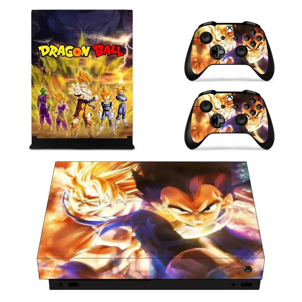 YSX1X1438 Для Xbox One X наклейка s Dragon Ball виниловое покрытие наклейки Стикеры Adesivo для Xbox one X консоли пульта дистанционного управления скины - Цвет: YSX1X1438