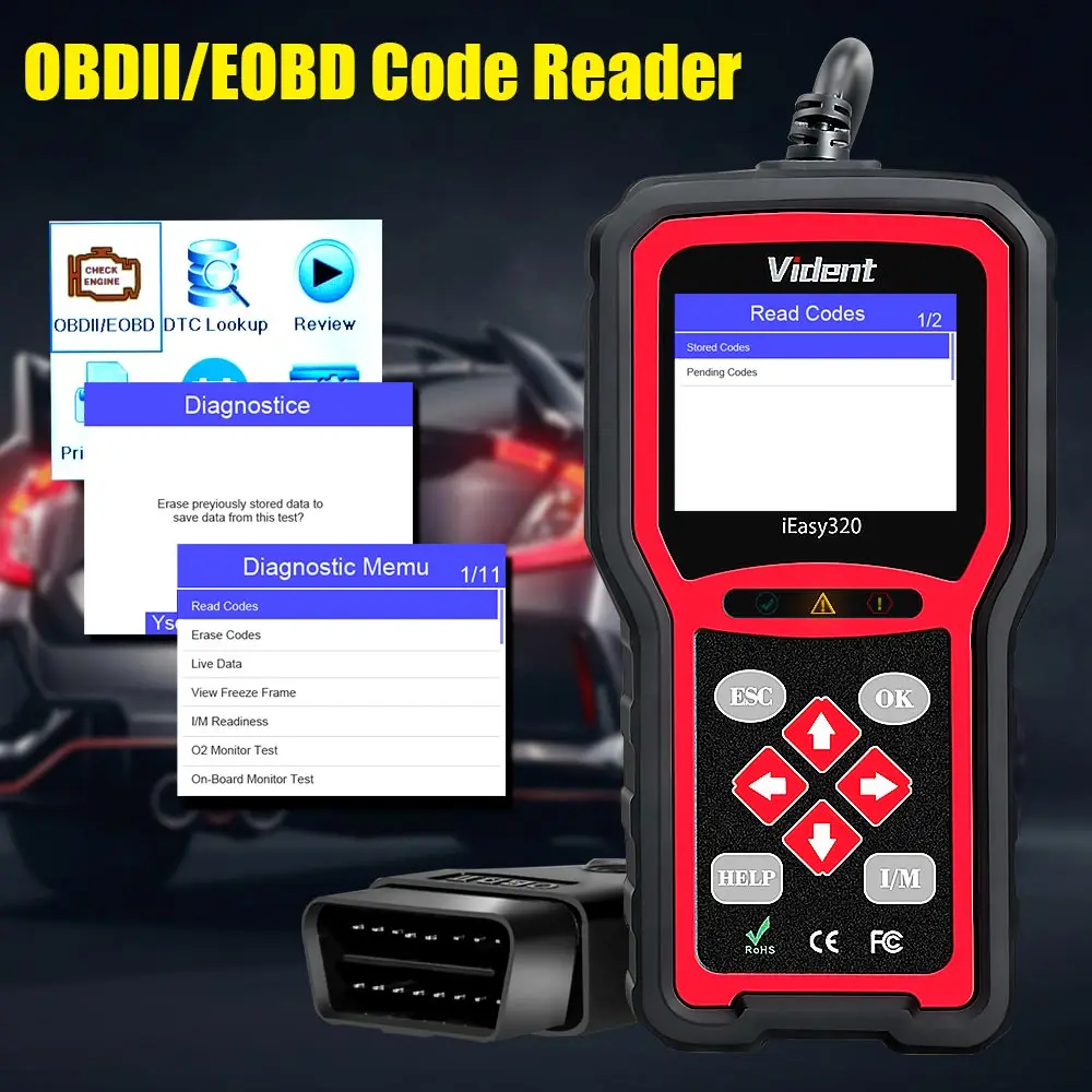 VIDENT easy320 OBDII/EOBD+ считыватель кода CAN