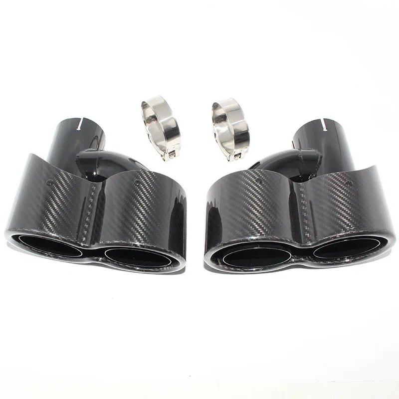 Carbon Fiber Exhaust Tip For Rudi RS3 RS4 RS5 RS6 RS7 A3 A4 A5 A6 A7 Exhaust Tips Exhaust Car Styling  SZ003