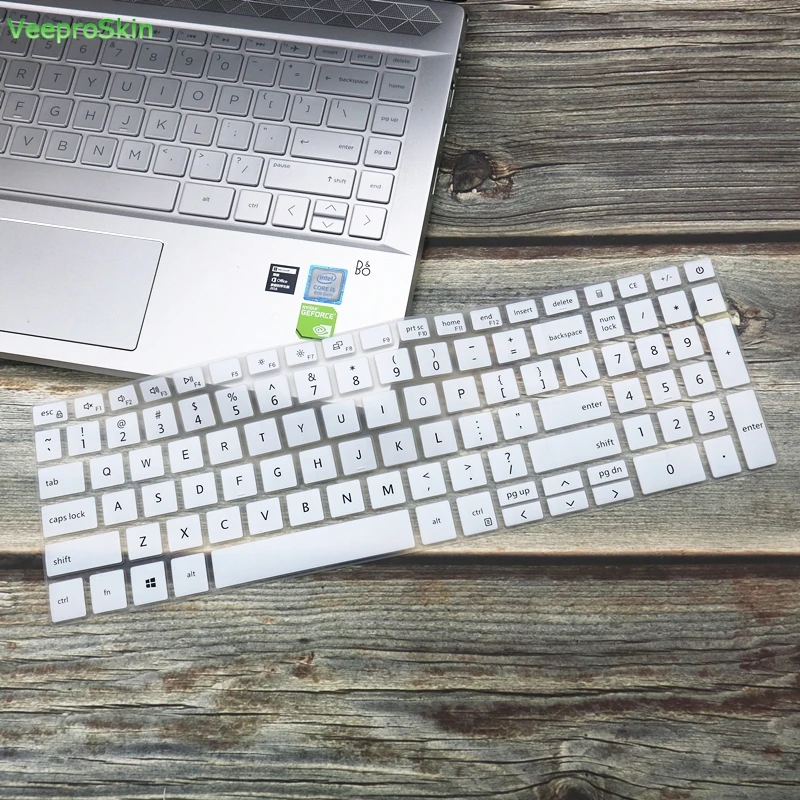 Ноутбук клавиатура кожного покрова протектор для DELL Inspiron 15 7000 7590 7591 5000 5584 i5584 i7590 i7591 15,6 дюймов - Цвет: White