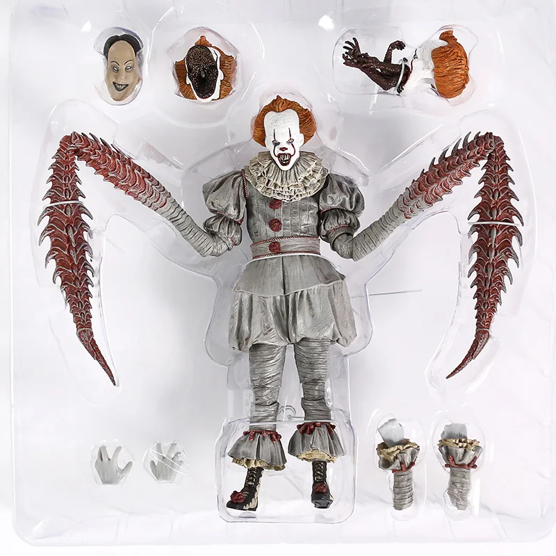 NECA IT Pennywise танцующий клоун вер. Конечная ПВХ фигурка модель игрушки светодиодный светильник - Цвет: no box