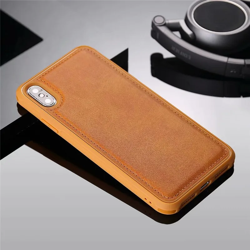 

Tikitaka Magnetic Leather Phone Case For iPhone XR XS Max 7 8 Plus Anti-fall Back Cover For iPhone X XS 6 6S Plus Phone Shell