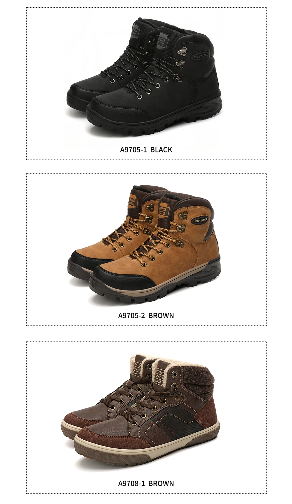AX/мужские зимние ботинки для бокса; Водонепроницаемая модная мужская обувь; плюшевая теплая зимняя обувь; нескользящая уличная рабочая обувь; размеры 39-46