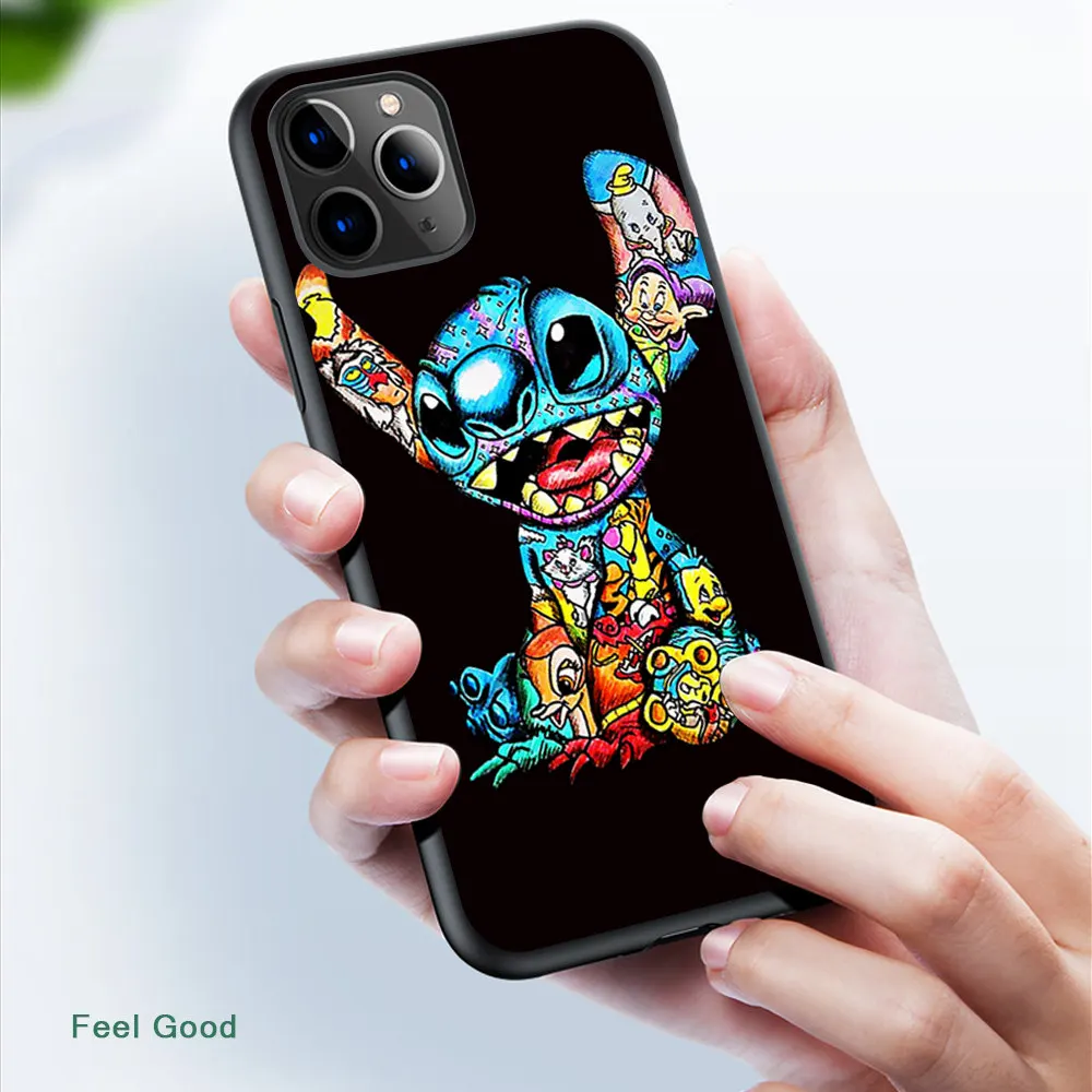 Lilo Stitch Ohana чехол s Мягкий силиконовый чехол для iPhone 11 Pro Max XR XS 5S SE 6 6S 7 8 Plus чехол для телефона TPU Capinha Coque