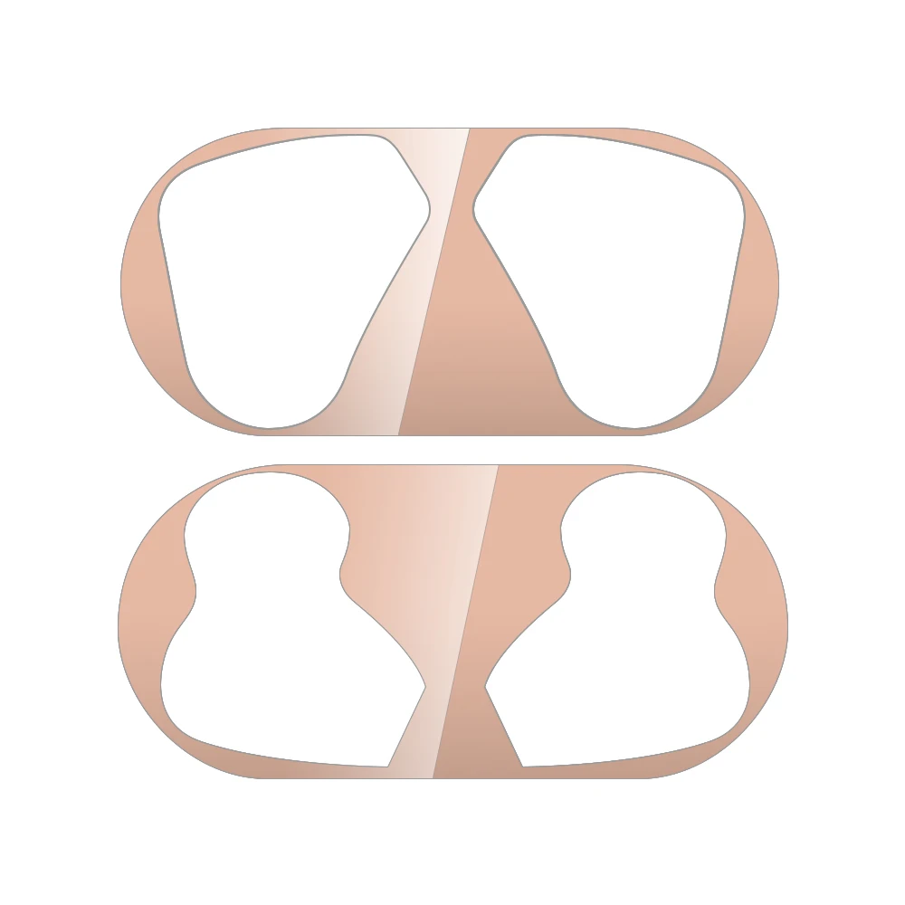 Rose Gold Полностью металлический пылезащитный стикер чехол для Xiao mi Airdots Pro 2 Air 2 Пылезащитная Наклейка ультра тонкий чехол для Xiaomi mi Air 2 Чехол - Цвет: Rose Gold