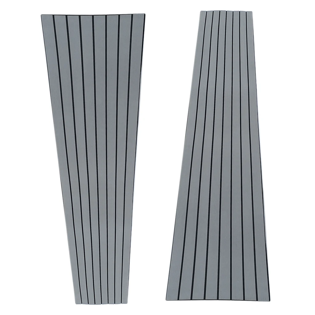 2x Surf Squared Surfboard Traction Pad Arch or No Arch Diamond Grip Tail Pad for Surfing or Skim Board Gray