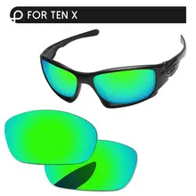 Papaviva изумрудно-зеленое зеркало поляризованные Сменные линзы для десяти X OO9128 Солнцезащитные очки Рамка UVA и UVB Защита