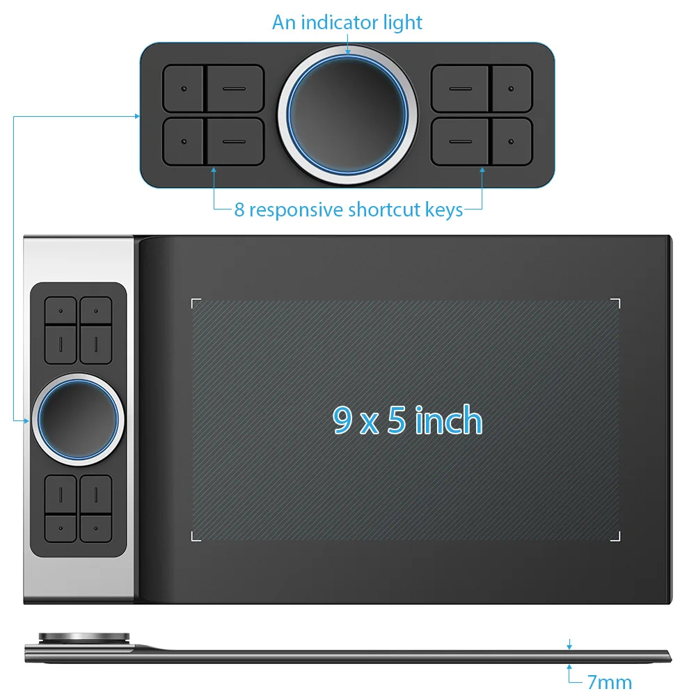 Placa com Inclinação Xp-caneta Deco Pequeno Desenho Tablet Gráfico Animação 8192 Pressão Arte Mac Windows Android Pro - Imagem 2