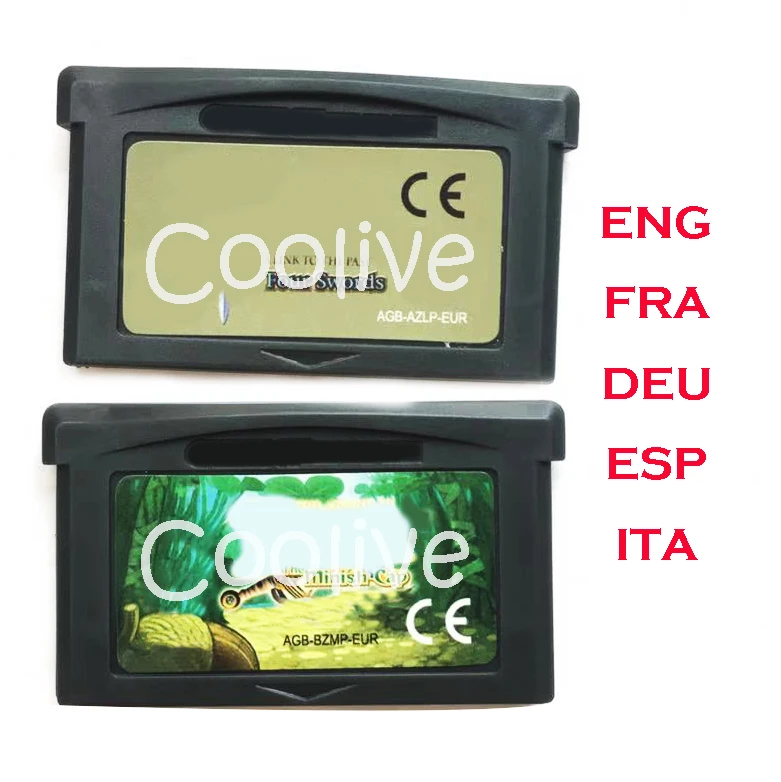 

The Minish Cap/Four Swords ENG/FRA/DEU/ESP/ITA for 32 Bit Handheld Console Video Game Cartridge Console Card