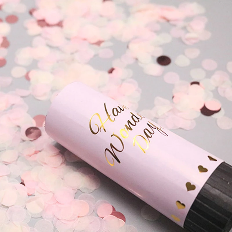 Праздничные пушки фейерверки с конфетти ручные праздничные принадлежности для