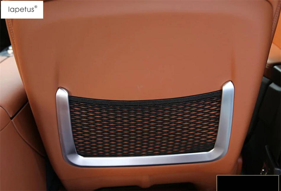 Lapetus интимные аксессуары для Maserati Levante 2016 2017 2018 2019 спинки сиденья сзади сетка для хранения карман мешок литья крышки комплект отделка 2 шт