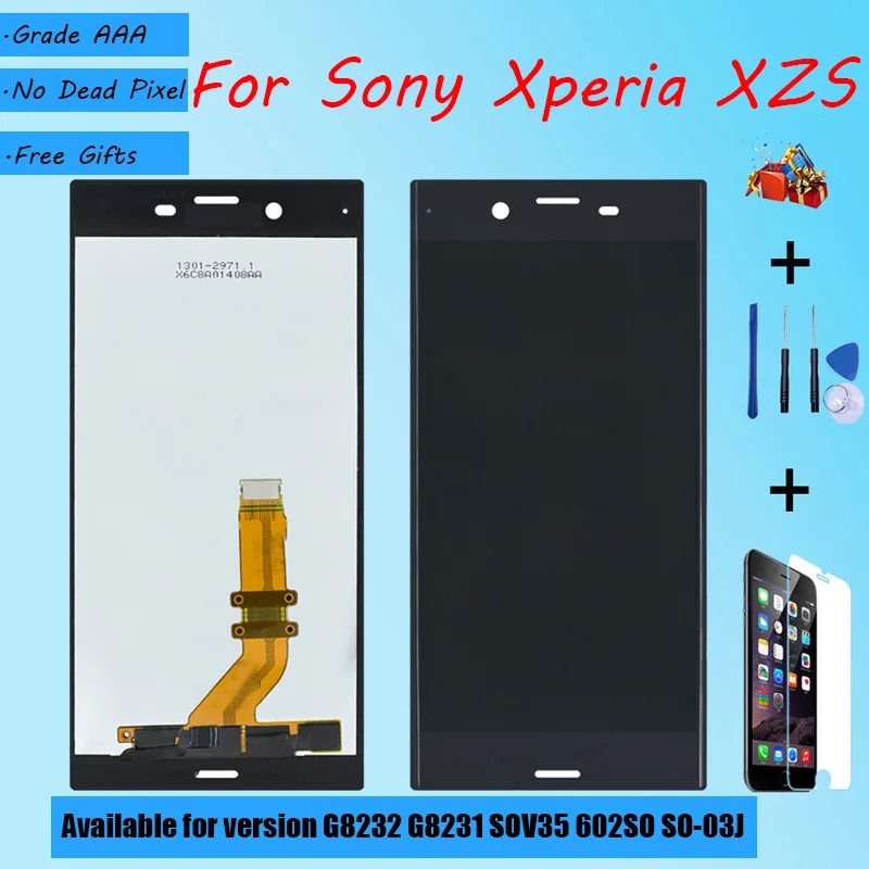 Для Sony Xperia XZs G8232 G8231 SOV35 602SO SO 03J ЖК экран в сборе Сенсорное стекло с запасными