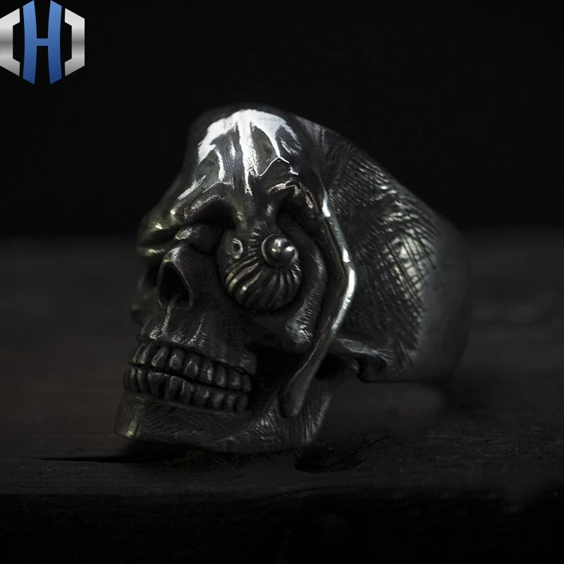 

Original Design Handmade Silver Guardian Ring Personality Punk 925 Silver Ring