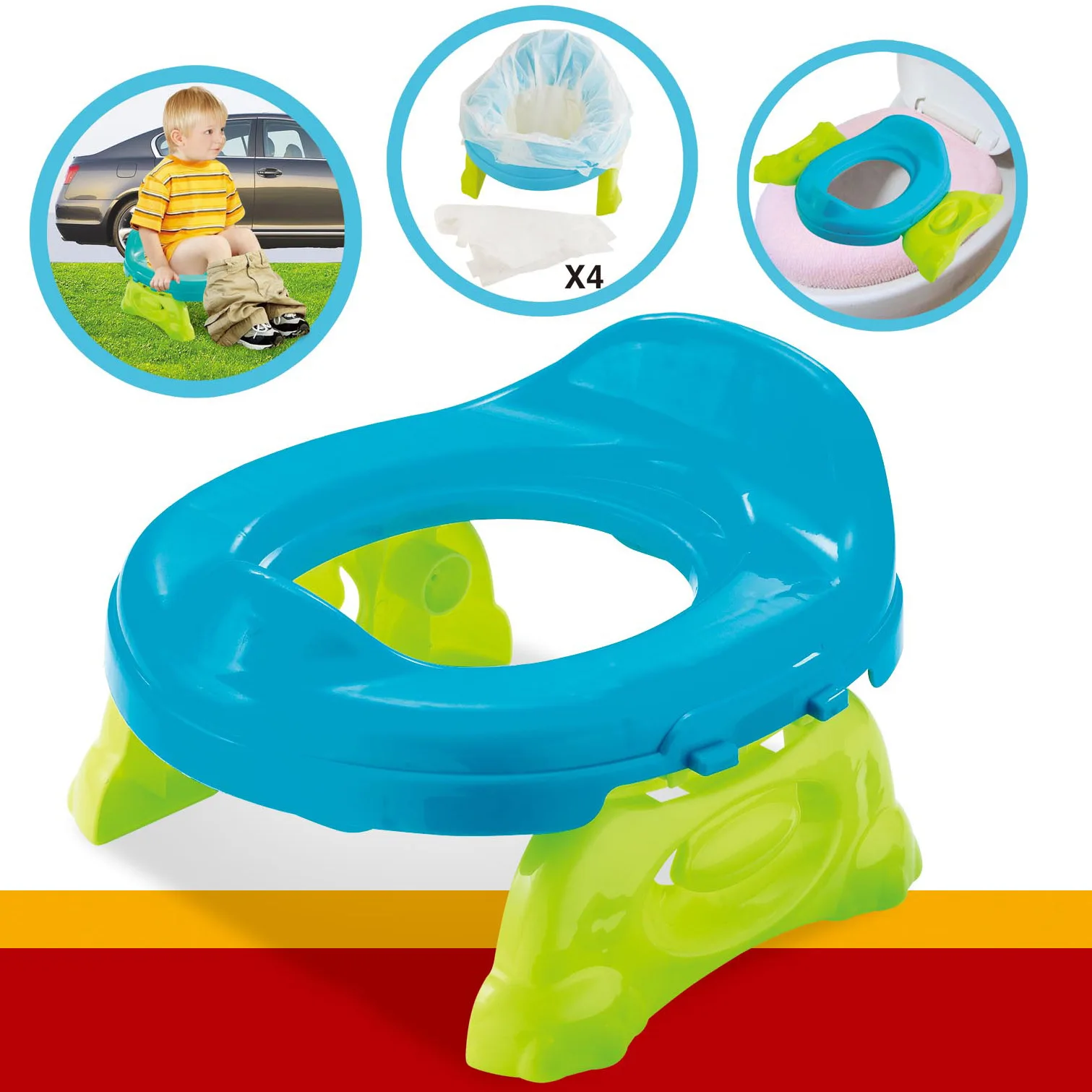 

New Style Children China Mobile Pedestal Pan Baby Car Mounted Folding Chamber Pot Hole-Cleaning CHILDREN'S Urinal