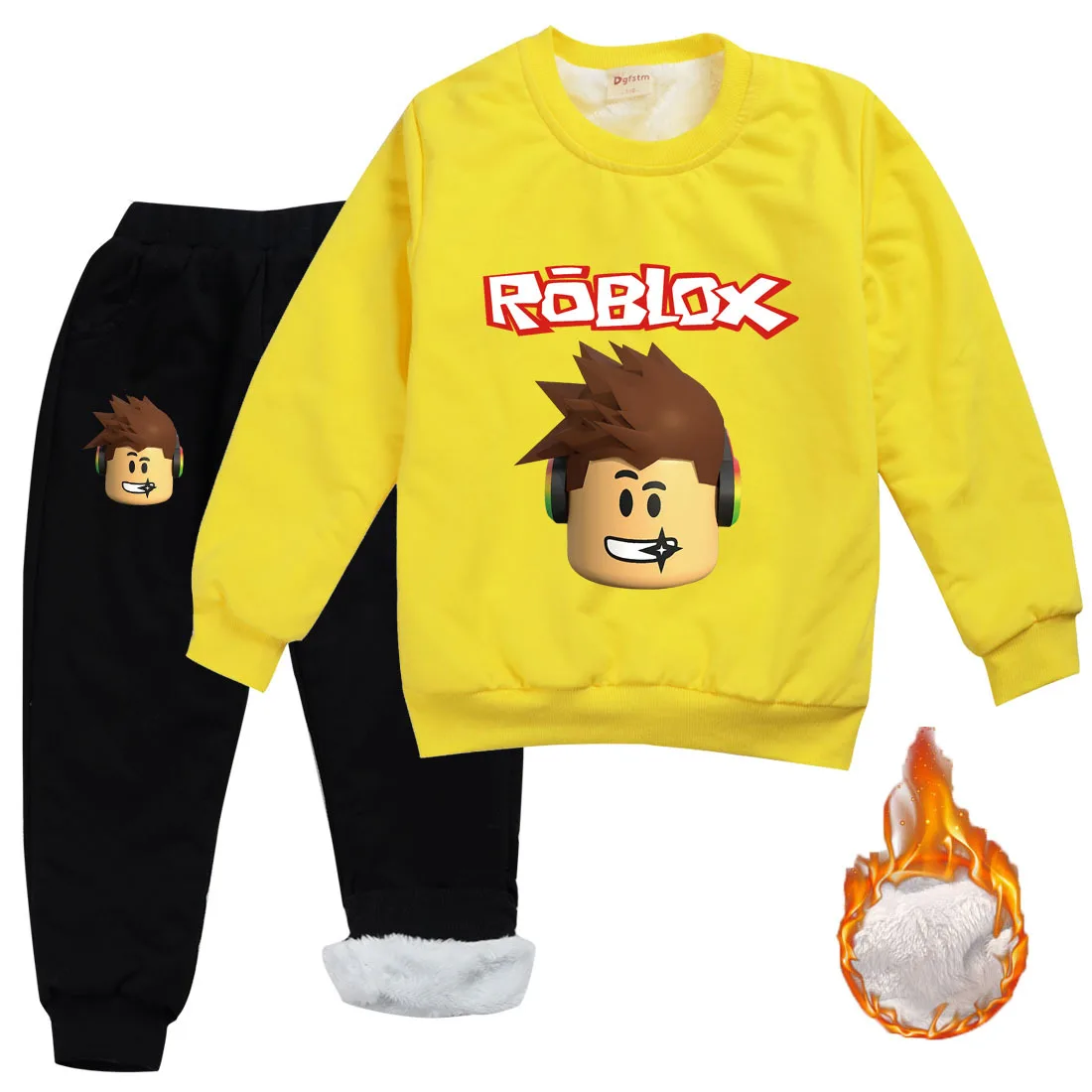 

Children Robloxing Clothing 2020 winter Toddler Boys Clothes 2 Pcs Sets Cosplay Costume Kids Clothes For Boys Sport Suit