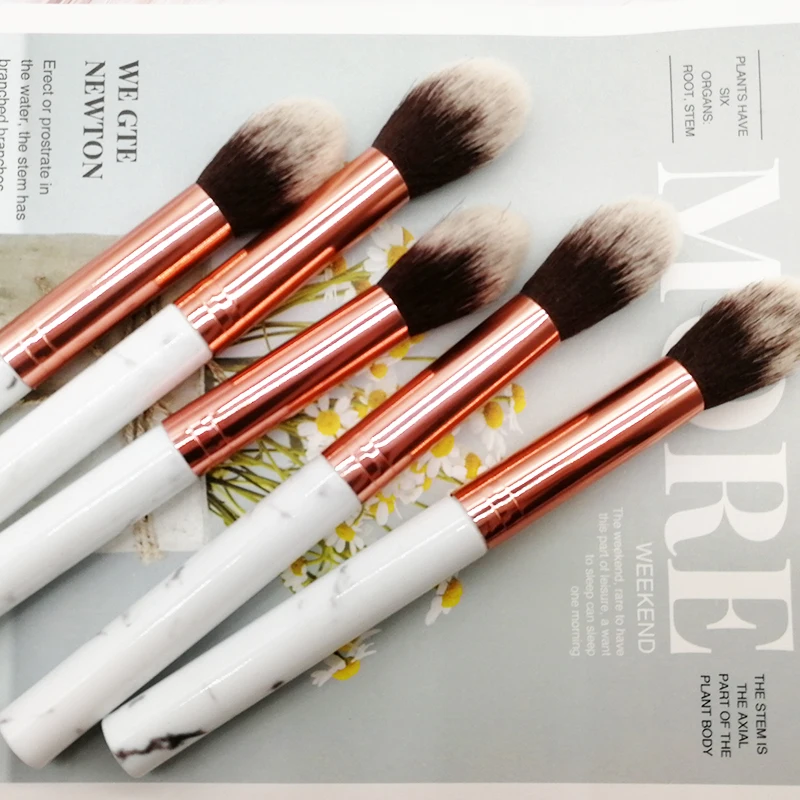 

Powder Brush Blush Highlighter Makeup Brushes Blending Shader Facial Body Makeup Marble pattern Soft Professional Cosmetic Tool