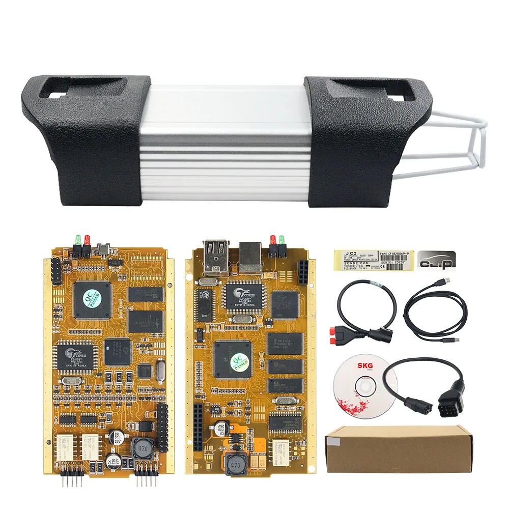 Can Clip V202 CYPRESS AN2131QC/AN2135SC золотой полный чип для Renault автомобильный диагностический