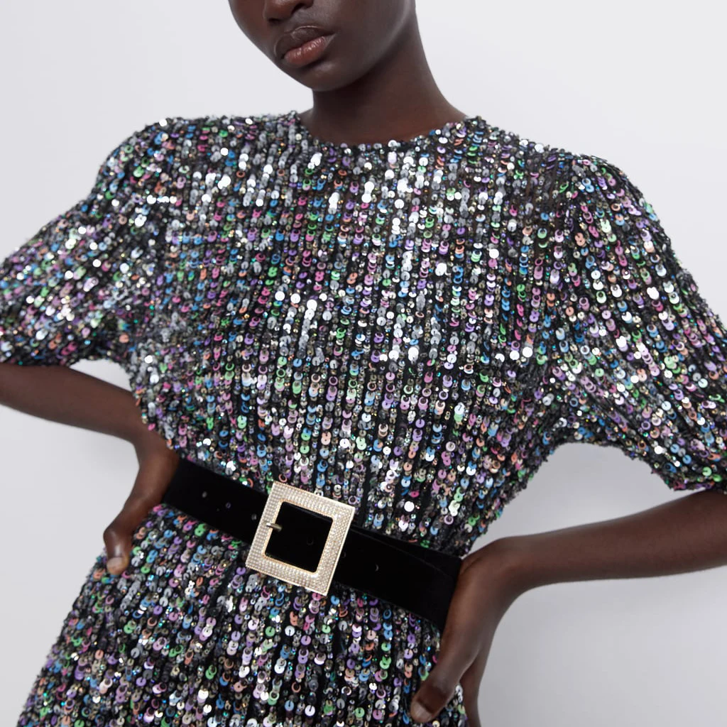 Новинка, Модные Винтажные золотые металлические поясные цепи ремней ZA для женщин, аксессуары, роскошные Кристальные яркие цепи ремней