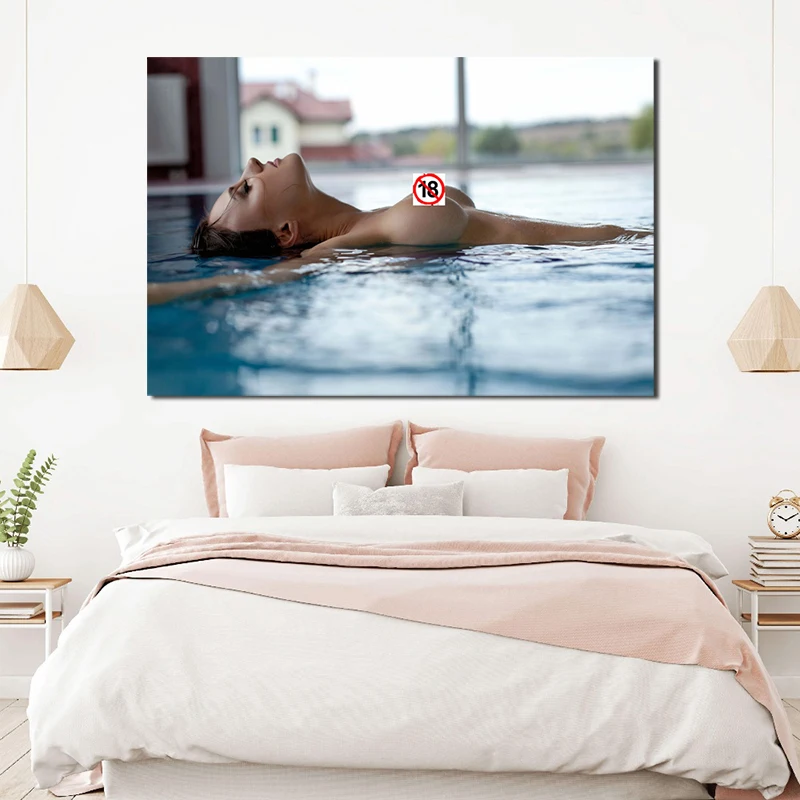 Canvas Posters Prints Sexy Girl In T