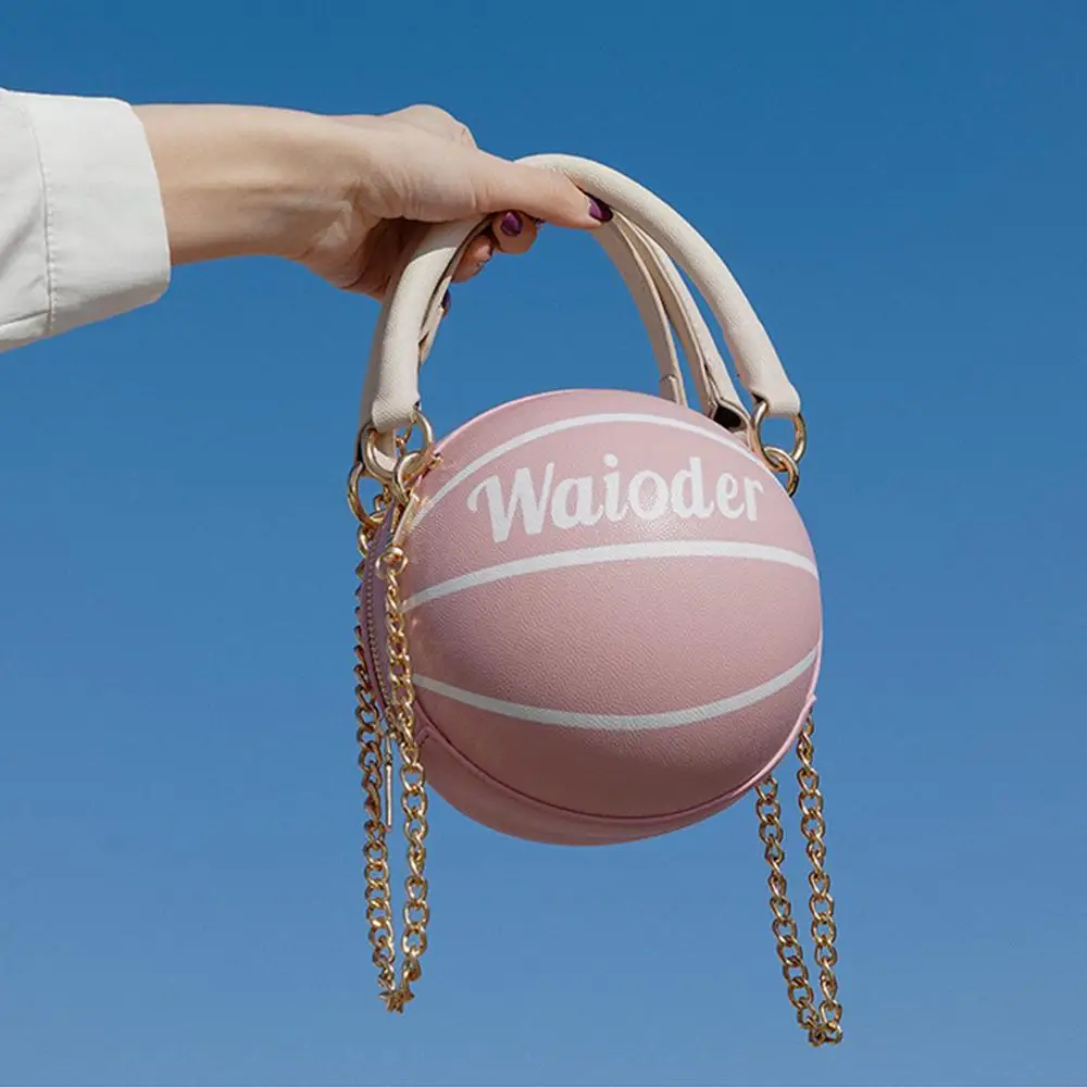 

Basketball Shape Handbags and Purses for Women 2020 New Fashion PU Leather Chain Shoulder Crossbody Bag Girls Ladies Hand Bags
