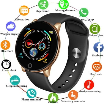 

LIGE 2019 New Smart Watch Men IP68 Waterproof Sport Smartwatch Heart Rate Monitoring Weather display Smart Band for IOS Android