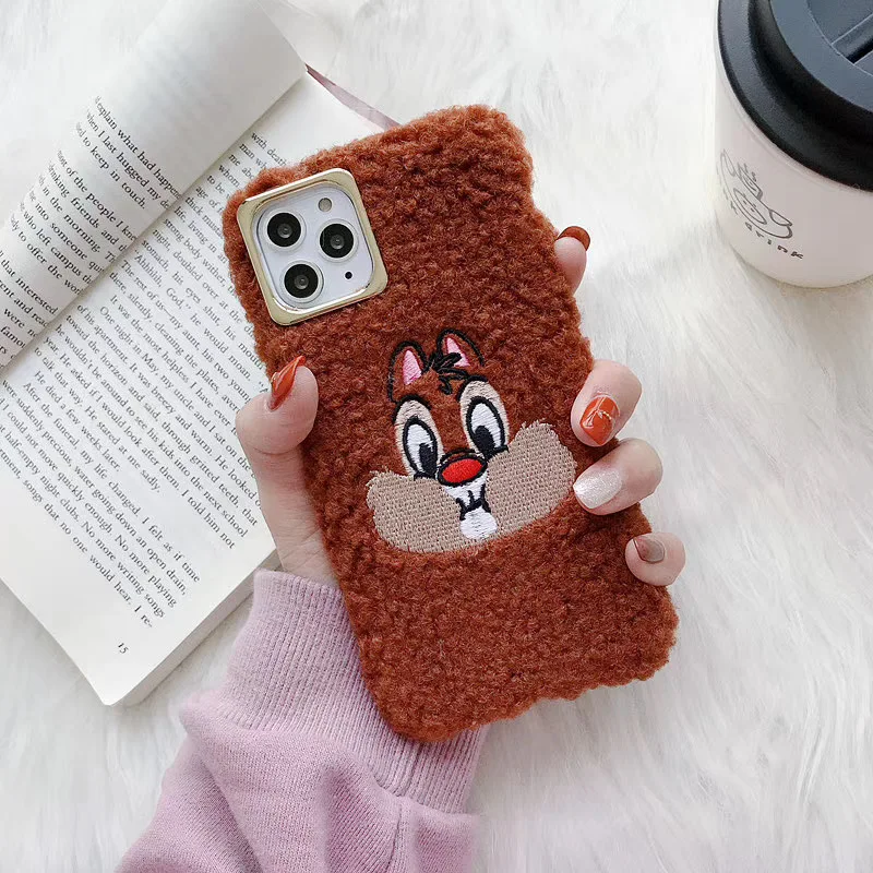 Для iPhone 11 Pro Max X XS XR Duffy Bear Monsters Tom Jerry Forky меховой пушистый теплый чехол для iPhone 7 8 Plus - Цвет: 12