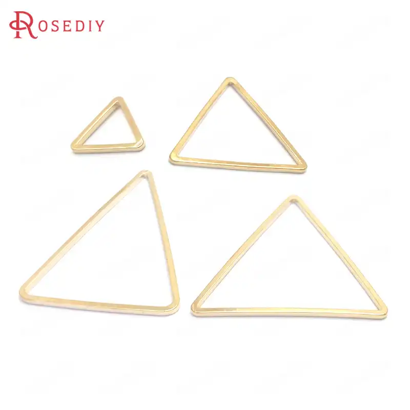 50pcs 9 15 17 24 29 x25mm Brass Triangle Shape Closed Rings Connect Rings Diy Jewelry Findings Accessories Wholesale Jewelry Findings Components Aliexpress