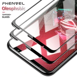 Premium Oleophobic Tempered Glass Screen Protector - 2 Glass 1 Lens Film (For Rog 7)