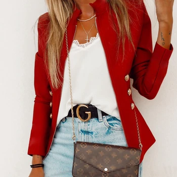 

Women Zip Front Stand Collar Light Jacket Blazer Long Sleeve Stand Collar Zip Jacket Women Casual Stand Collar Work Jacket