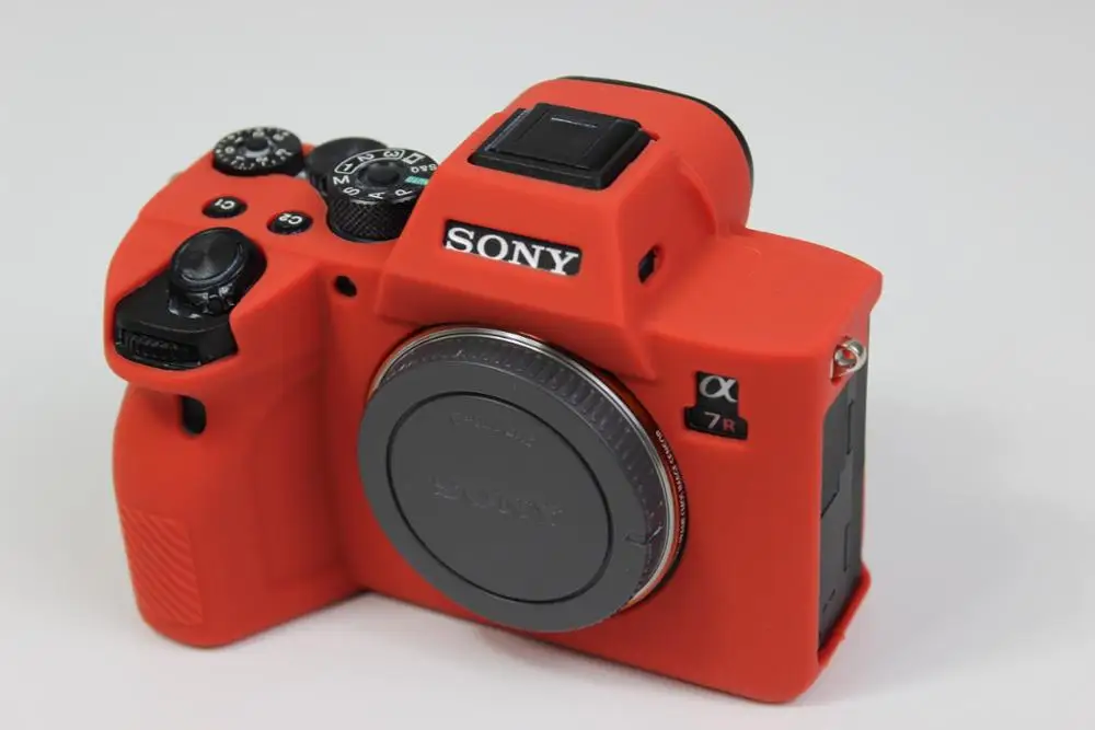 Горячая Распродажа, силиконовый чехол для камеры, сумка для sony Alpha ILCE-7R4 A7RM4 A7R4 в 4 цветах - Цвет: Красный