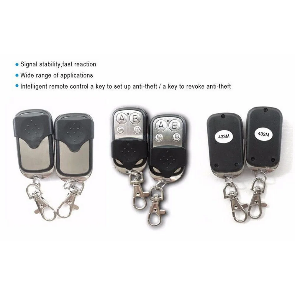 

2*universal Cloning Remote Control Key Fob For Car Garage Door Electric Gate New