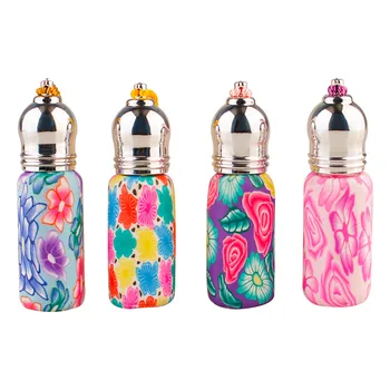 

Coloured ball bottle 6ml new frosted soft ceramic essential oil bottle, high-end perfume bottle, mini glass bottle.