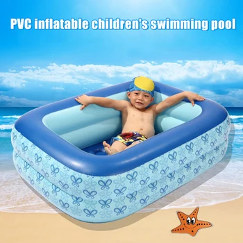 

PVC Rectangular Inflatable Swimming Pool Children Home Courtyard Garden Swimming Pool L9