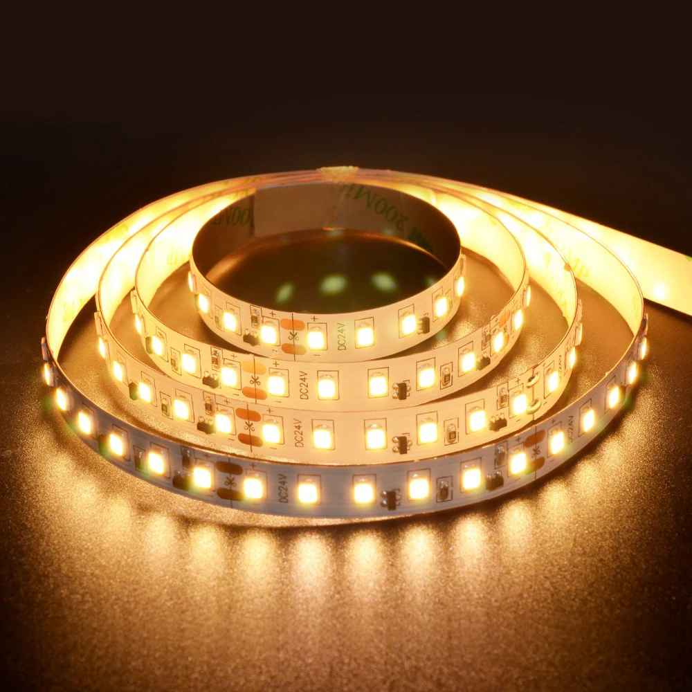 5630 Светодиодная лента 60led/M DC24V CRI90 + белая печатная плата высокая яркость гибкая