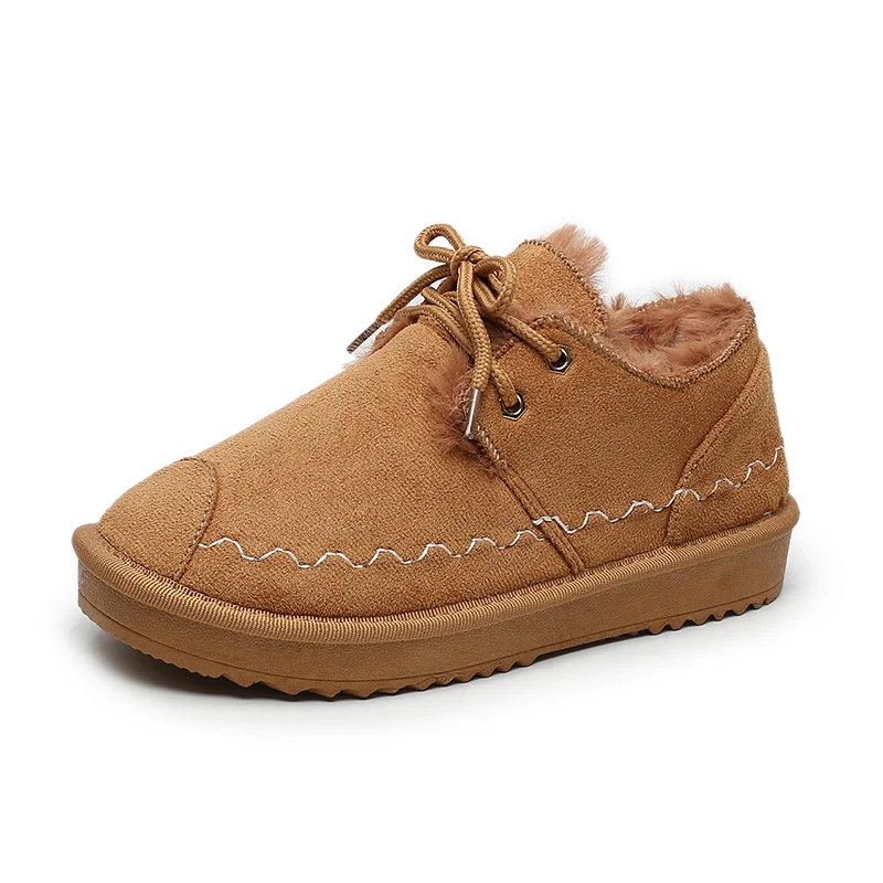 Sapato Feminino Women Tennis Shoes Winter Plush Sneakers Female Fitness Ankle Boots Outdoor Walking Jogging Trainers Zapatillas - Цвет: khaki