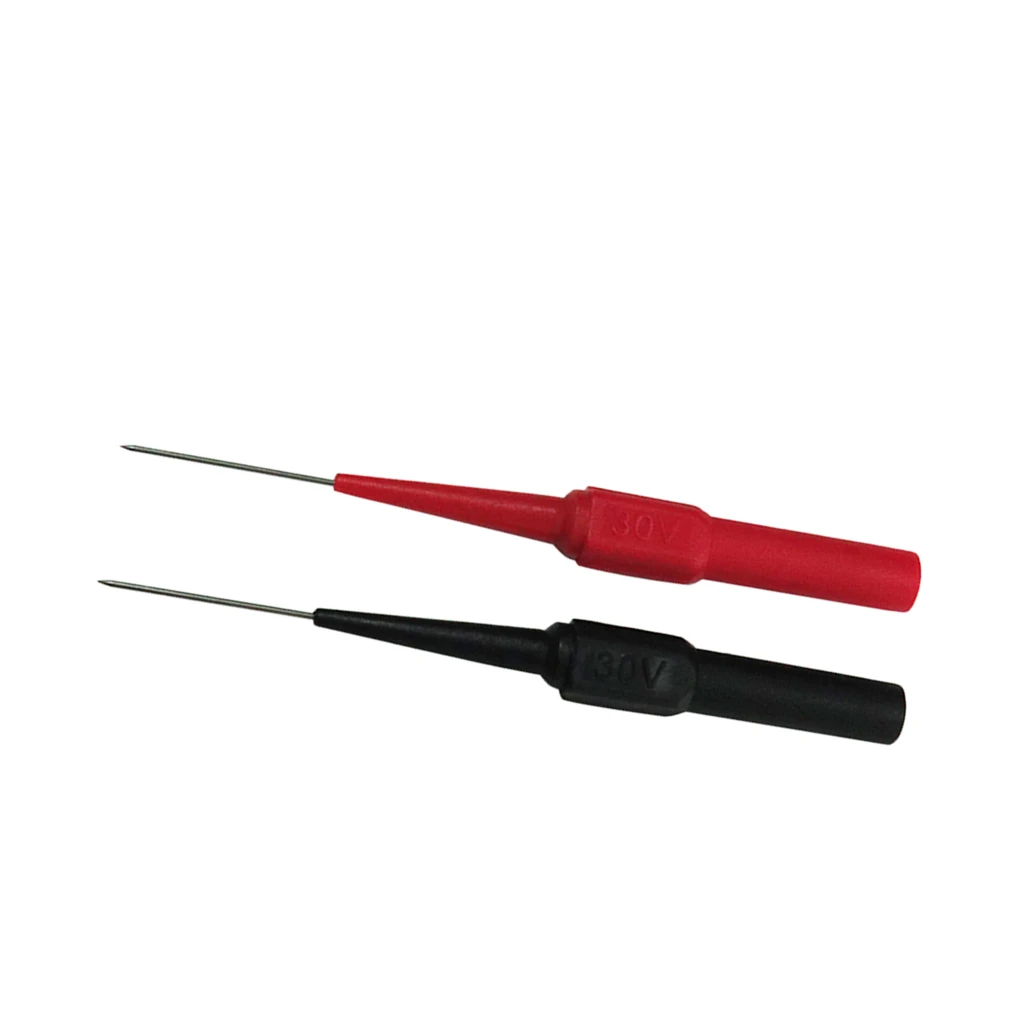 2pcs Insulation Piercing Needle Multimeter Test Probe With Banana Socket for Cable Non-destructive Testing