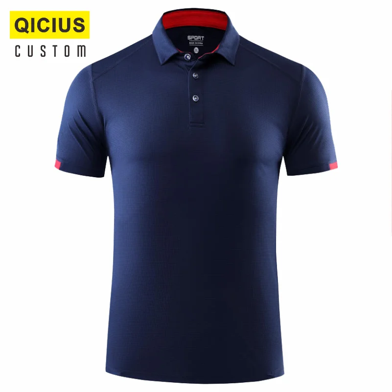 Summer Quick Dry Polos Para Hombre Short Sleeve Custom Company Group Polo Shirt Logo Embroidered Top Camisa Masculina Men Shirt Racing Polo Shirt