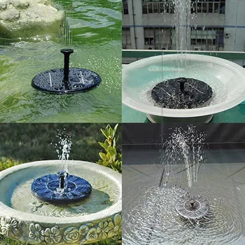 

Mini Solar Power Water Fountain Garden Pool Free Standing Floating Solar Bird Bath Water Pumps For Garden Decor