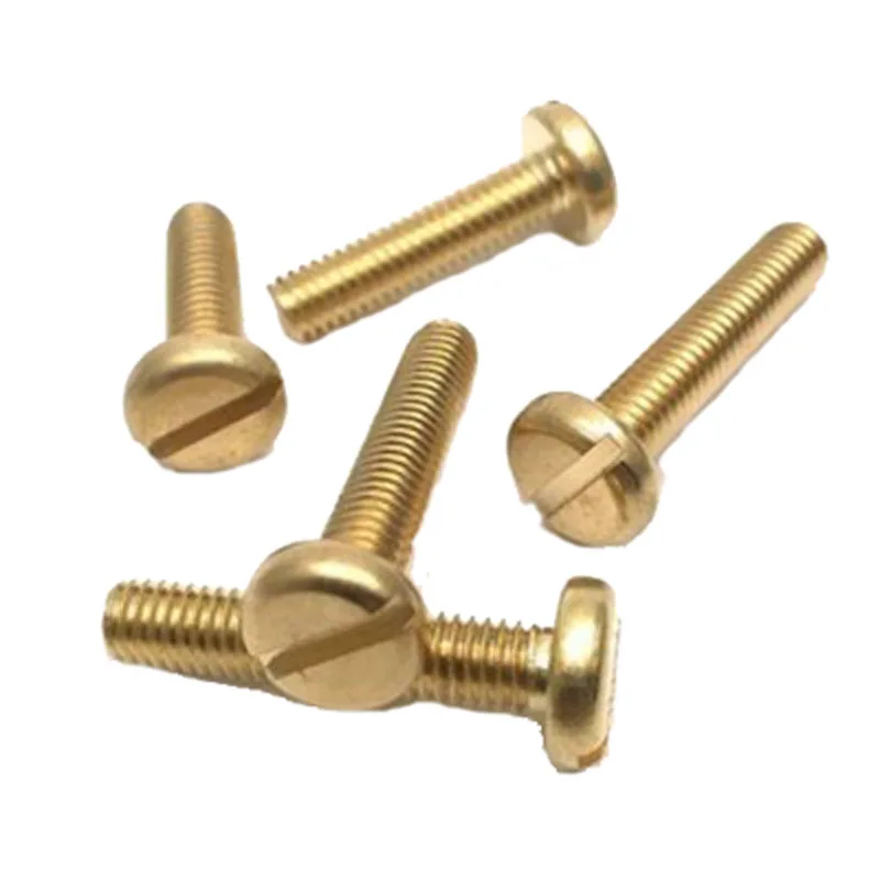 10pcs M5 Slotted half round head screw pan screws Mechanical bolts