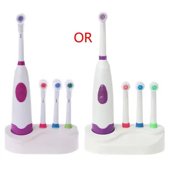 

Professional Electric toothbrush waterproof revolving toothbrush + 3 Brush Heads For Kids random color