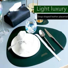 Нордический Combinatio кожаный коврик для столовых приборов водонепроницаемый коврик маслостойкий изоляционный коврик для стола кухонный инструмент для домашнего декора