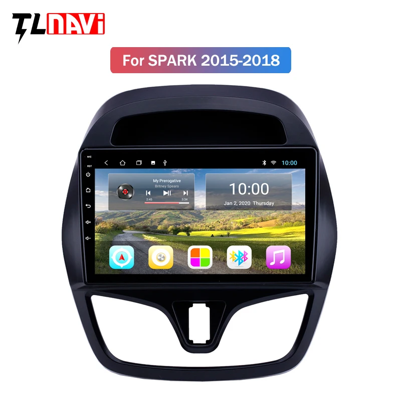 2G RAM Android 9 For CHEVROLET Spark Beat 2015 2016 2017 Multimedia Stereo Car DVD Player Navigation GPS Radio