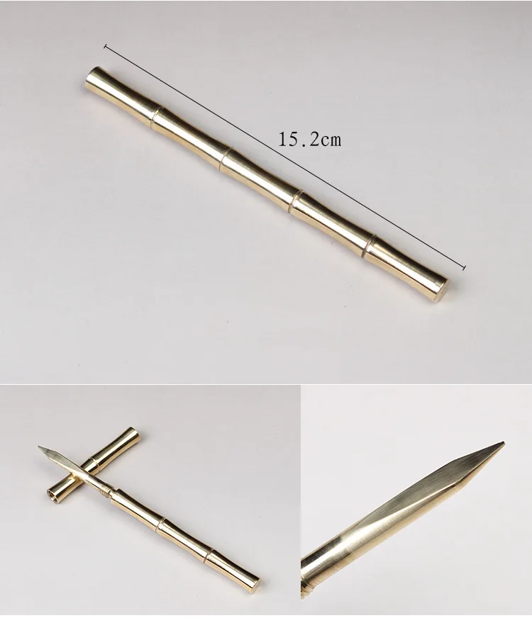 Manufacturers Direct Selling Boutique Fine Copper Bamboo Joint Tea Ceremony Liujunzi Household Tea Ceremony Accessories Customiz