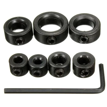 

8pcs 3-16mm Woodworking Drill Locator Drill Bit Tools Depth Stop Collars Ring Positioner Drill Locator Wood Drill Bit Hex Wrench