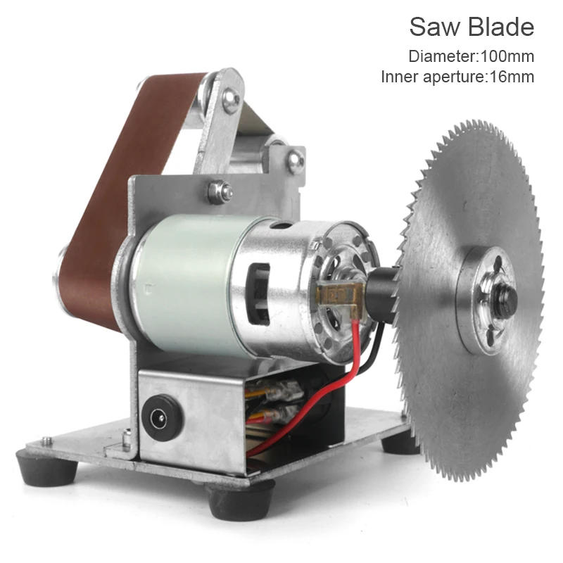 Electric Polisher Electric Orbital Sander Multifunctional Grinding Machine Belt Grinder Mini Electric Belt Sander DIY Polishing Grinding Machine Cutter Edges Sharpener