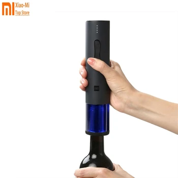 

Original Xiaomi Mijia Huohou Automatic Red Wine Bottle Electric Corkscrew Foil Cutter Cork Out Tool For 6s Open 550Mah Battery
