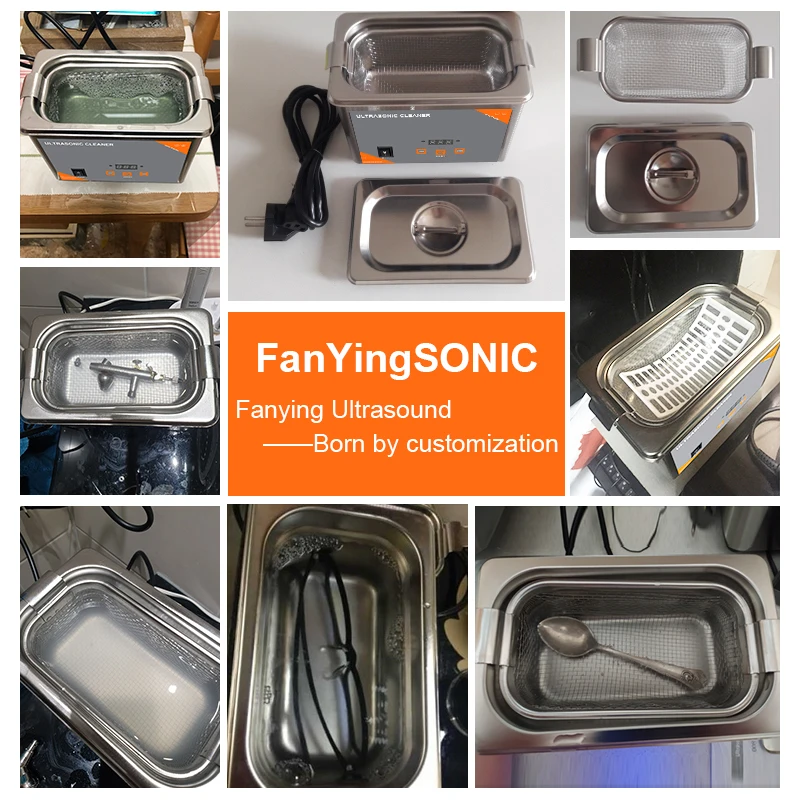 FanYingSonic 800ml Ultrasonic Cleaner Digital Time 35W Washing Jewelry Necklace Glasses Watch Brush Ultrasound Washer Machine
