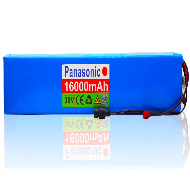 Panasonic батареей 36В 10S4P 16Ah батарея 500 Вт высокой мощности е-байка 36В 16000 мА/ч, электрический велосипед BMS