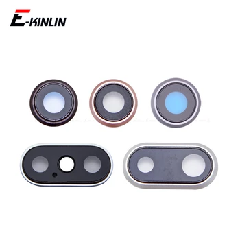 

Rear Back Camera Cap Holder Lens Clip Ring Bracket Frame For iPhone X 7 8 Plus Replacement Parts