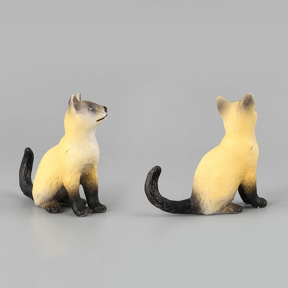 Моделирование мини кошки Kitty фигурка модель статуя дома украшения подарок Дети Игрушечная модель животного декоративная фигурка для дома сказочная фигурка